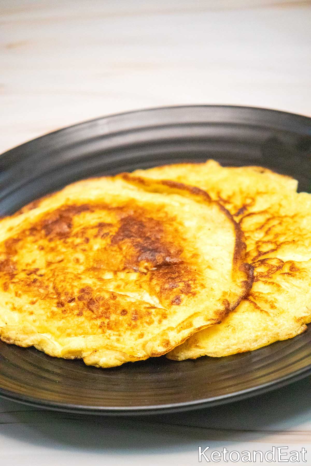 Keto Cream Cheese Pancakes Recipe 