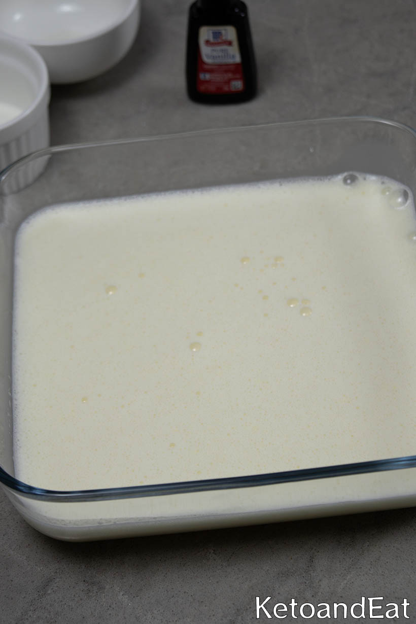 Keto Creme Brulee Bars  Batter