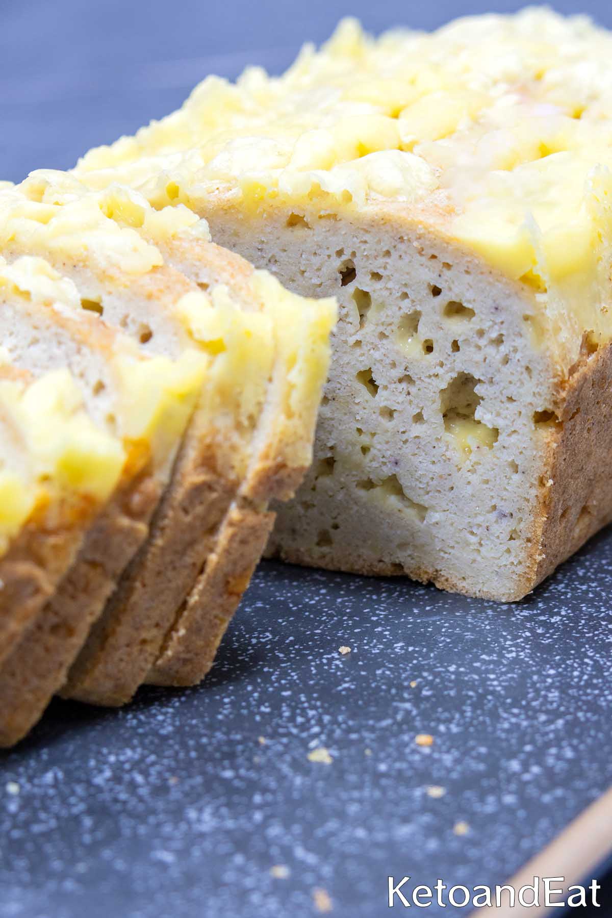 Keto Golden Gouda Bread
