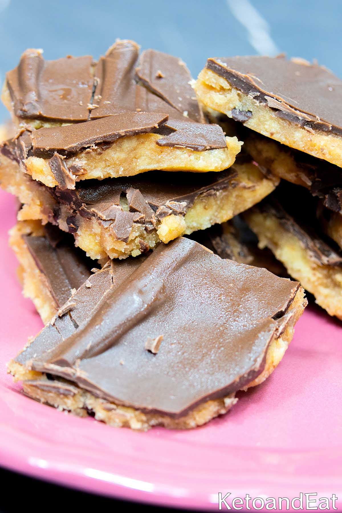 Keto High Protein Cookie Dough Bark