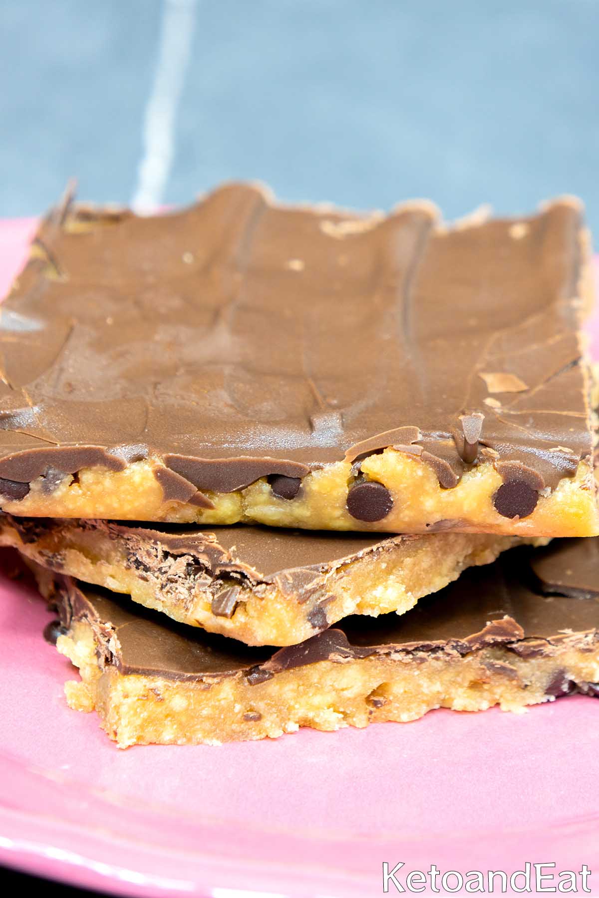 Keto High Protein Cookie Dough Bark