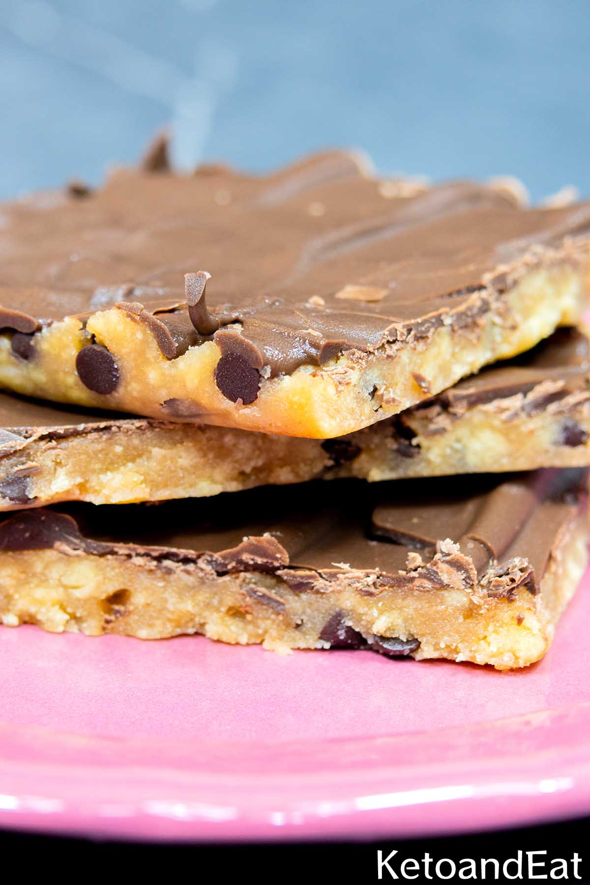 Keto High Protein Cookie Dough Bark Recipe 