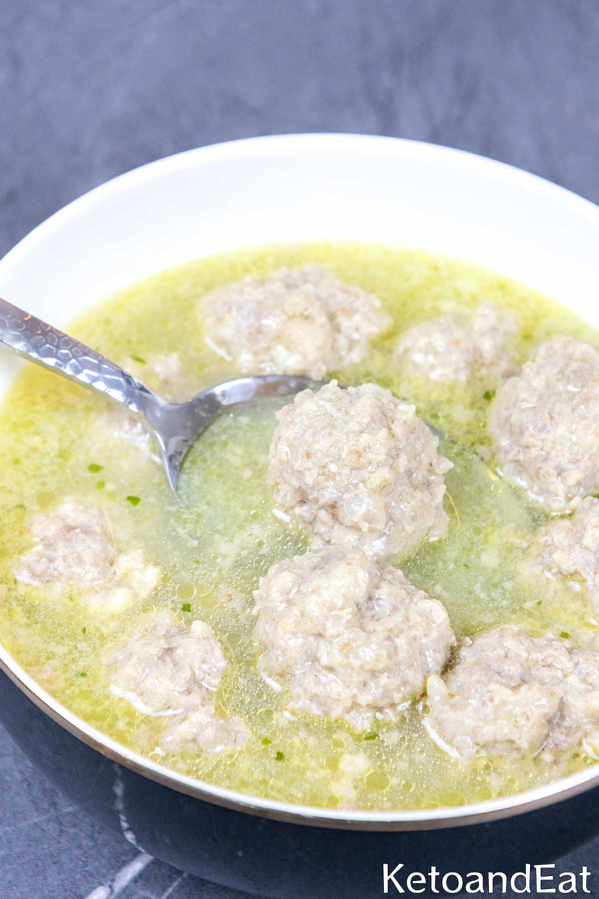 Keto Meatball Soup