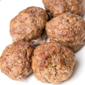 Keto Mozzarella Stuffed Meatballs