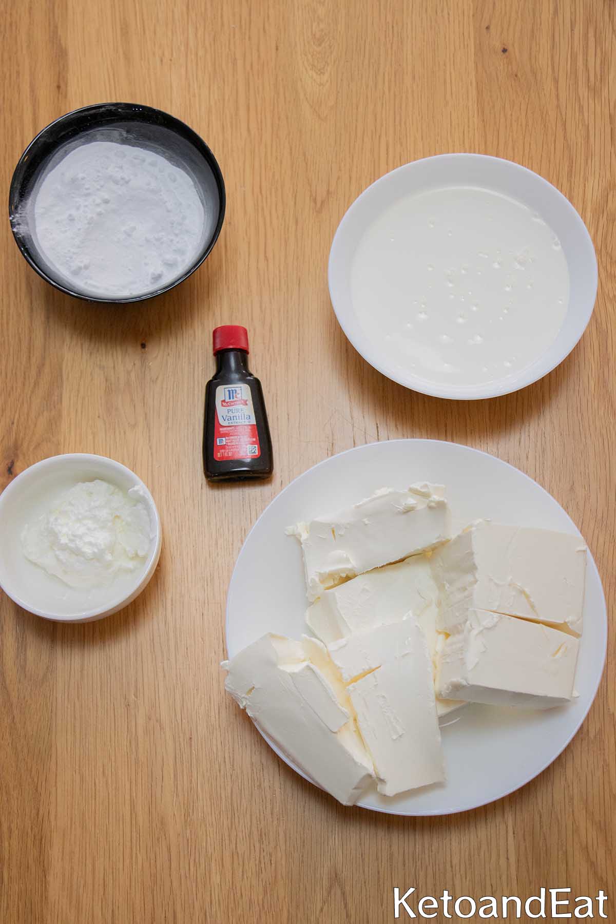 Keto No Bake Cheesecake Ing