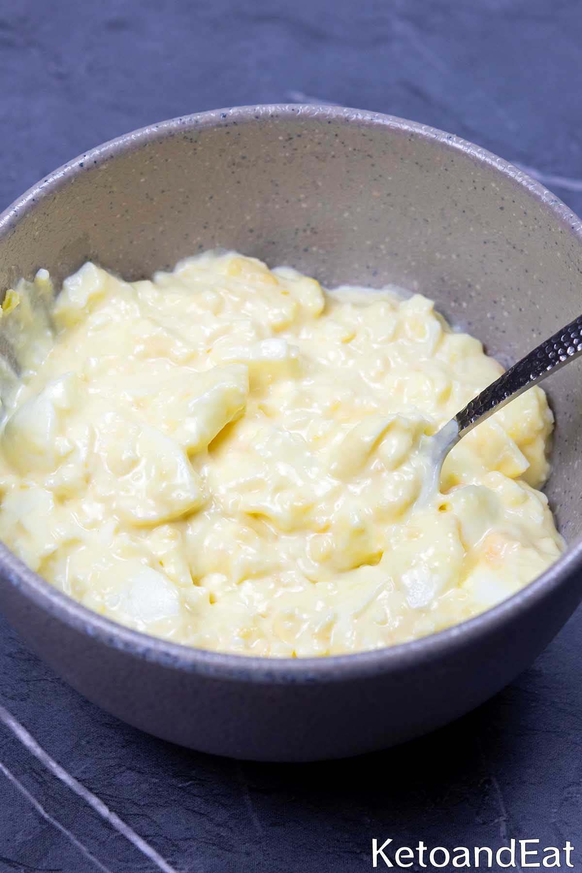Keto No Mayo Egg Salad
