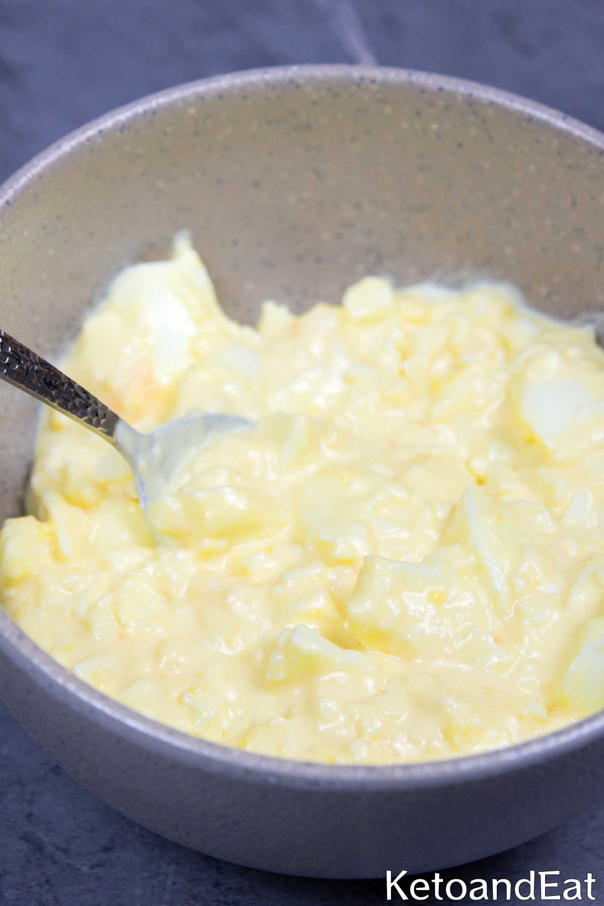Keto No Mayo Egg Salad Recipe