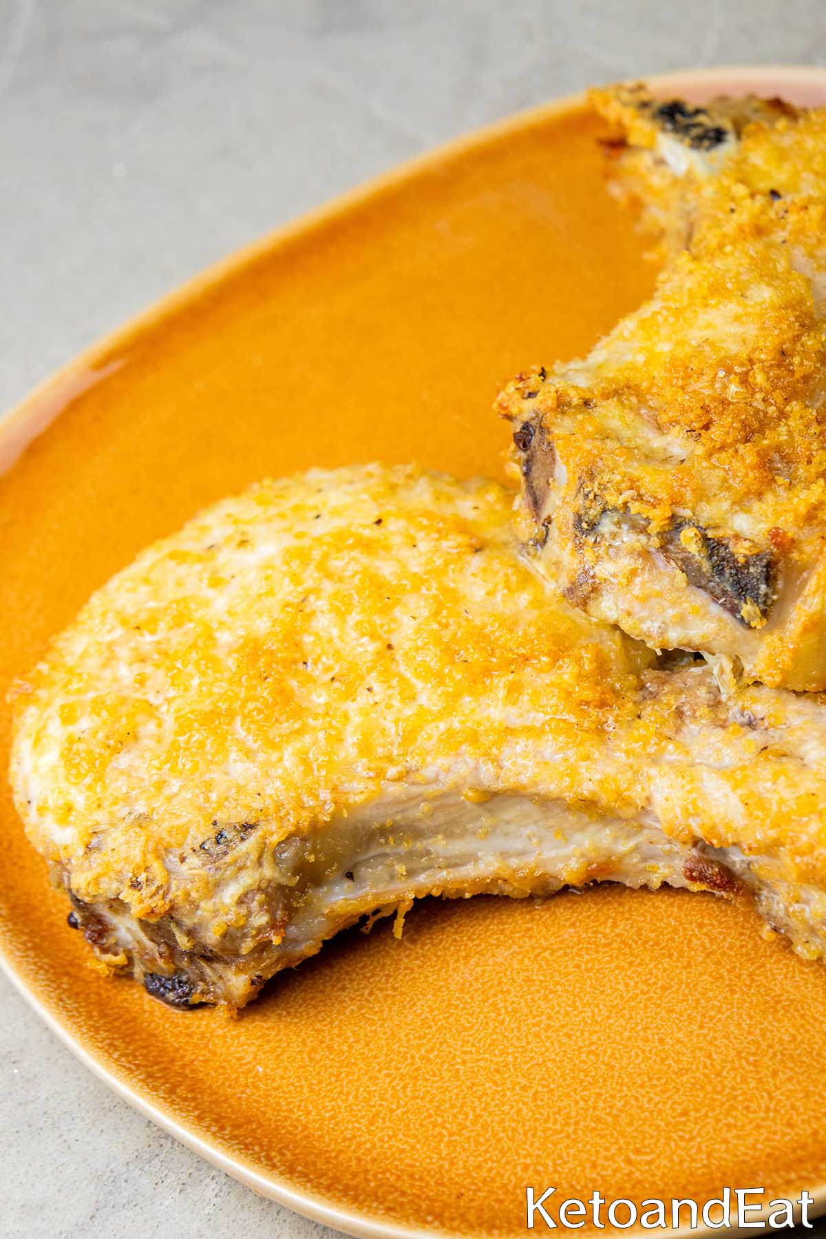 Keto Parmesan Pork Chops