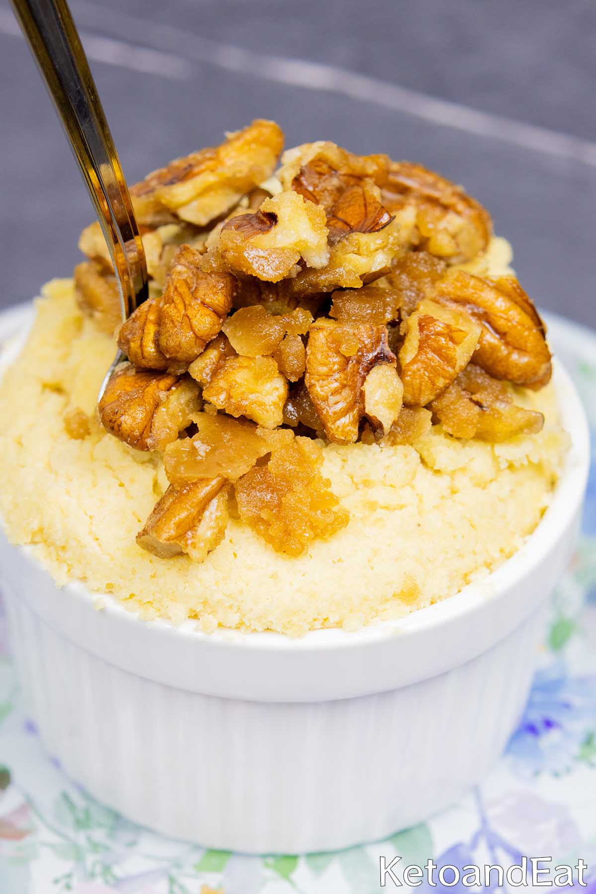 Keto Pecan Pie Mug Cake
