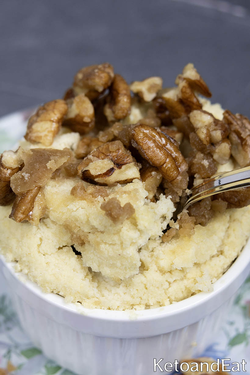 Keto Pecan Pie Mug Cake Recipe