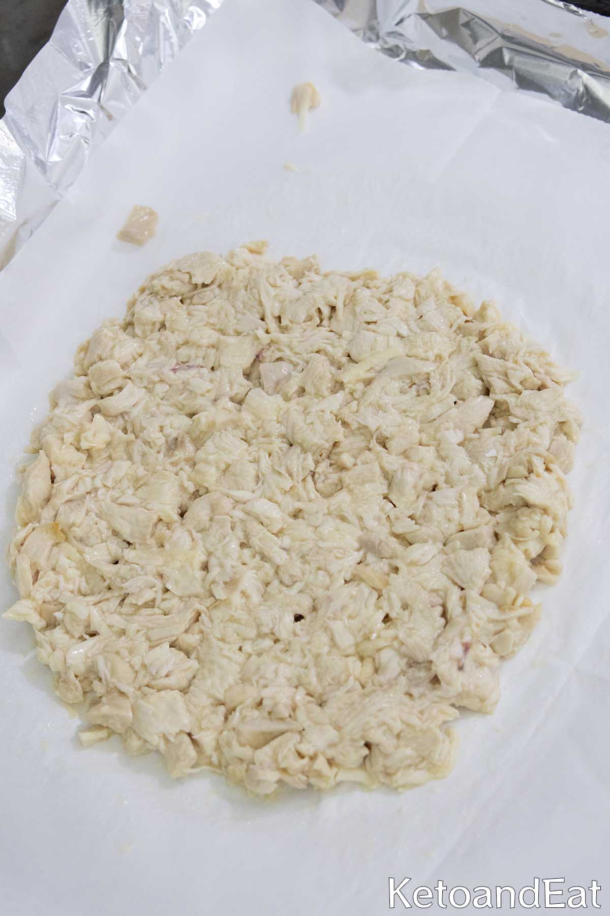 Keto Pepperoni Chicken Pizza Step 2
