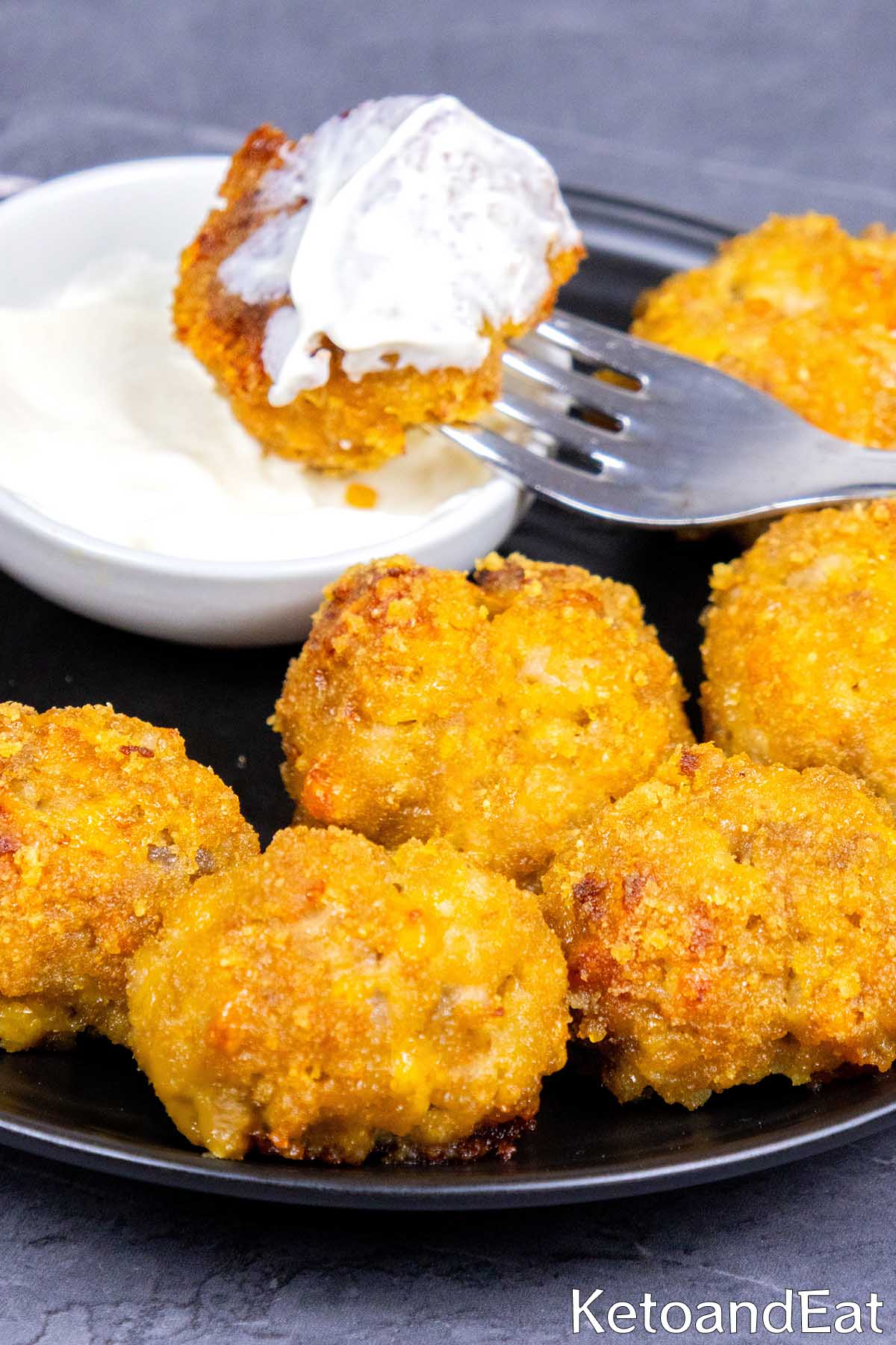 Keto Pork Rind Sausage Balls