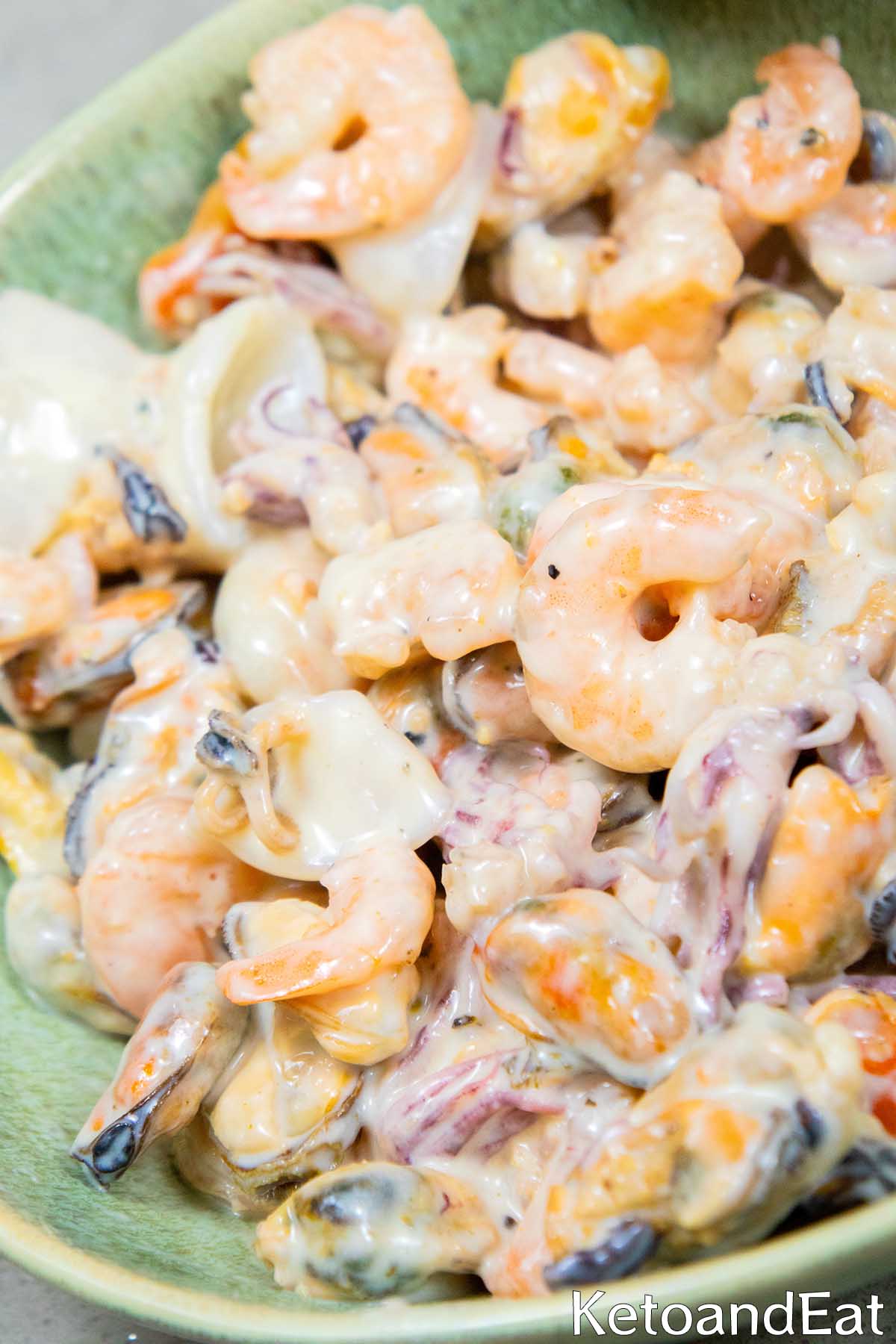 Keto Seafood Alfredo