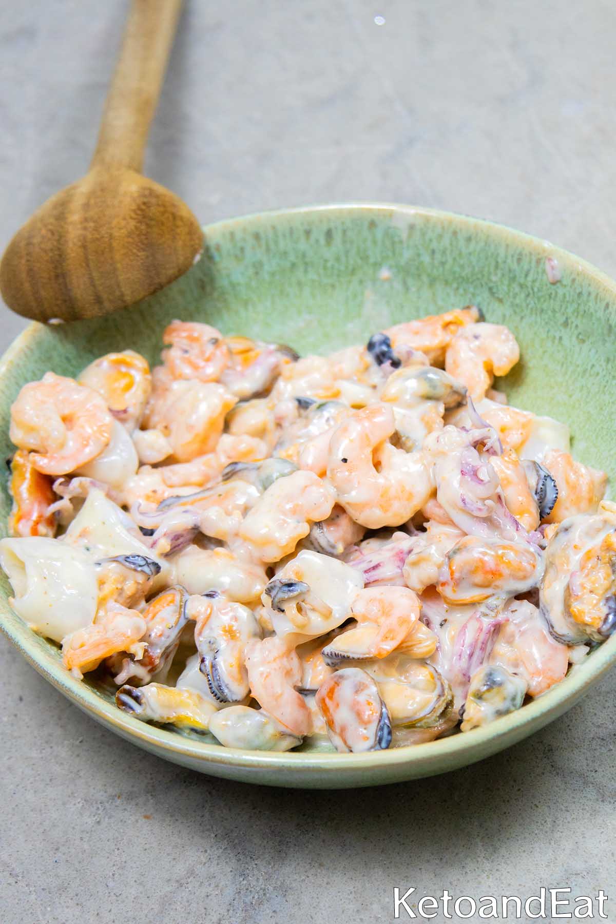 Keto Seafood Alfredo Recipe
