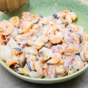 Keto Seafood Alfredo