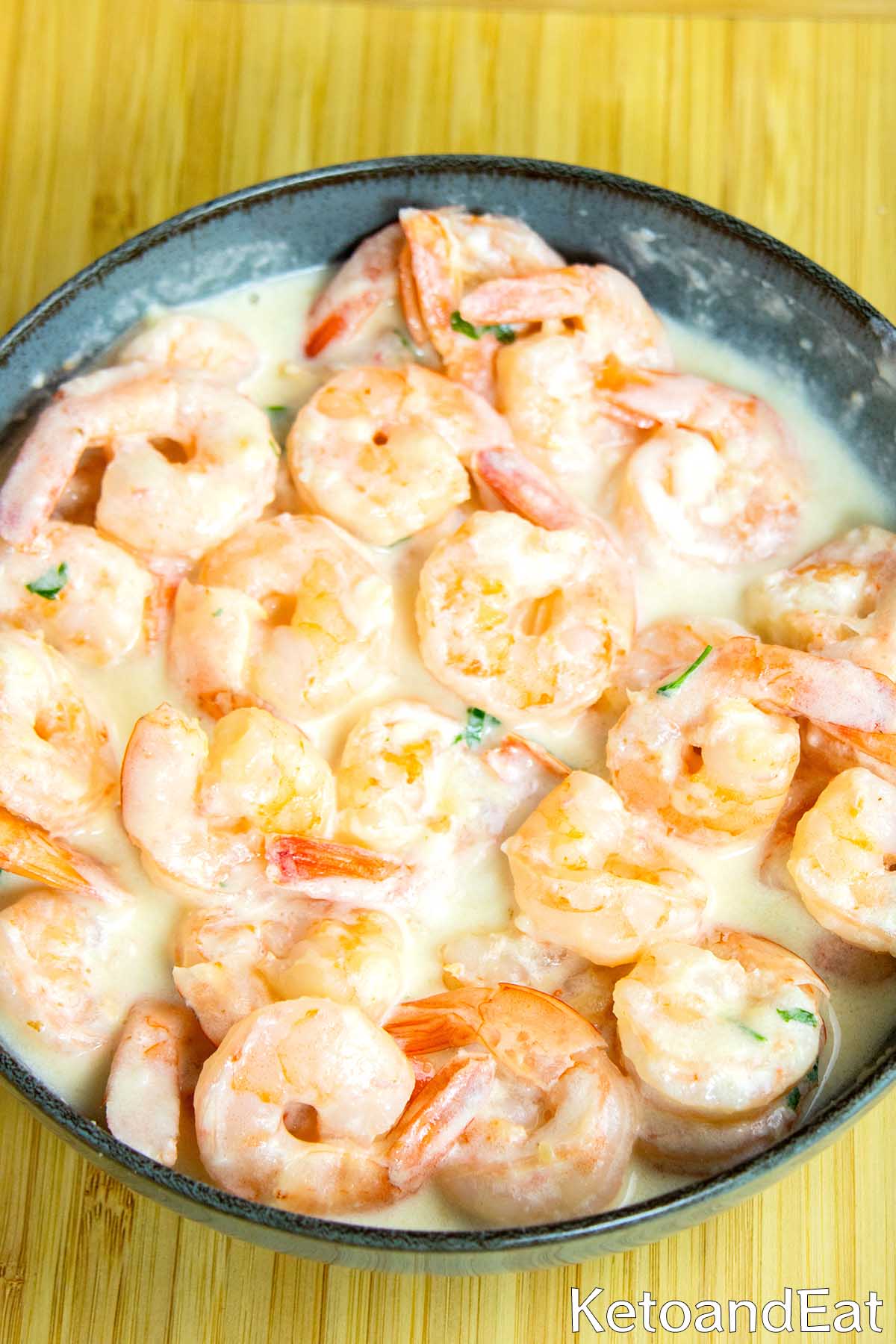 Keto Shrimp with Creamy Sauce Recipe