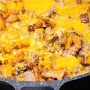 Keto Skillet Cheeseburger Casserole