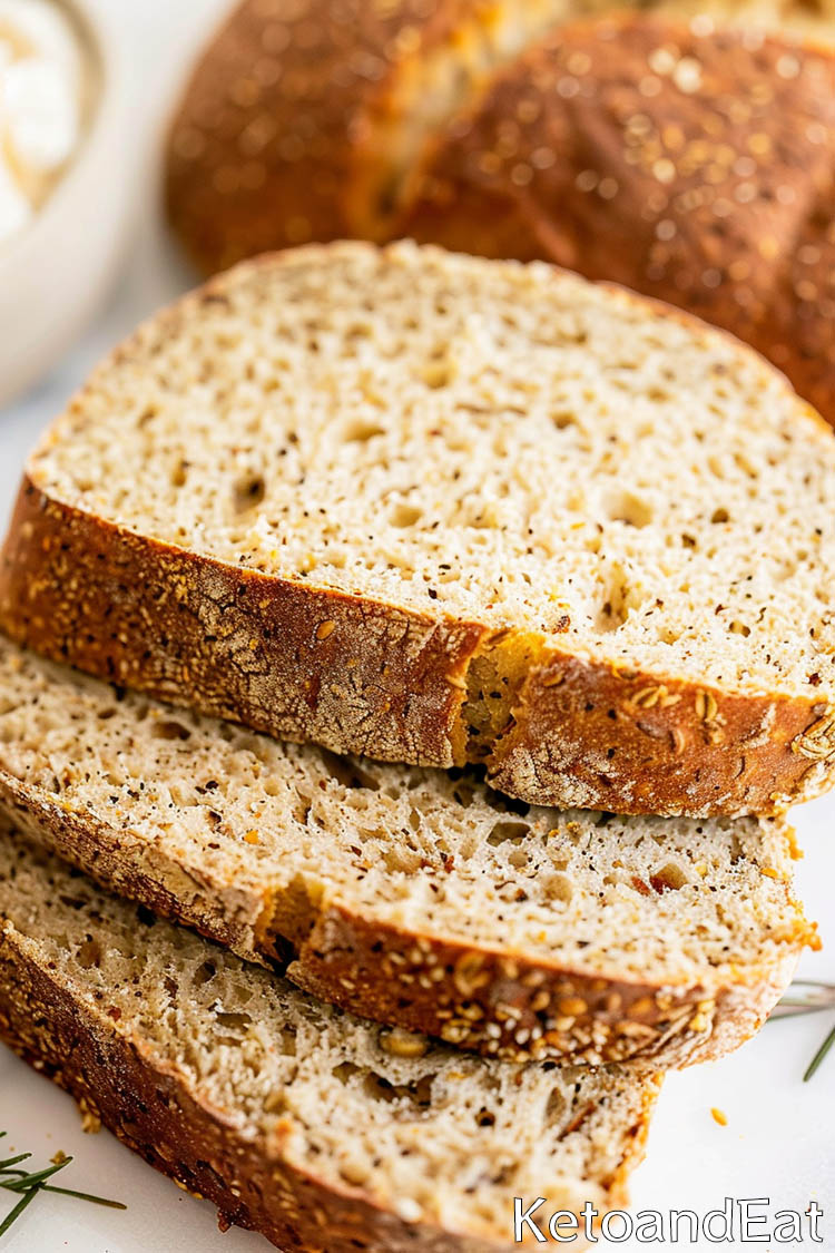 Keto Sourdough Bread - Perfect Keto Bread - Perfect Texture