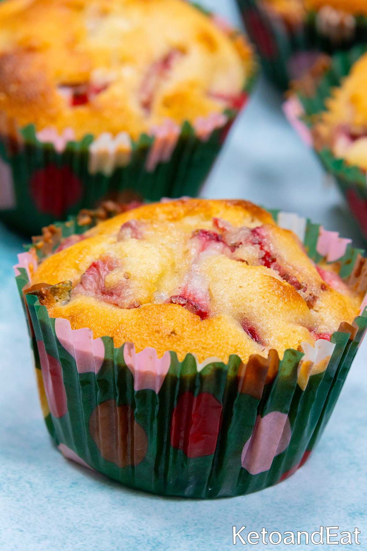 Keto Strawberry Muffins