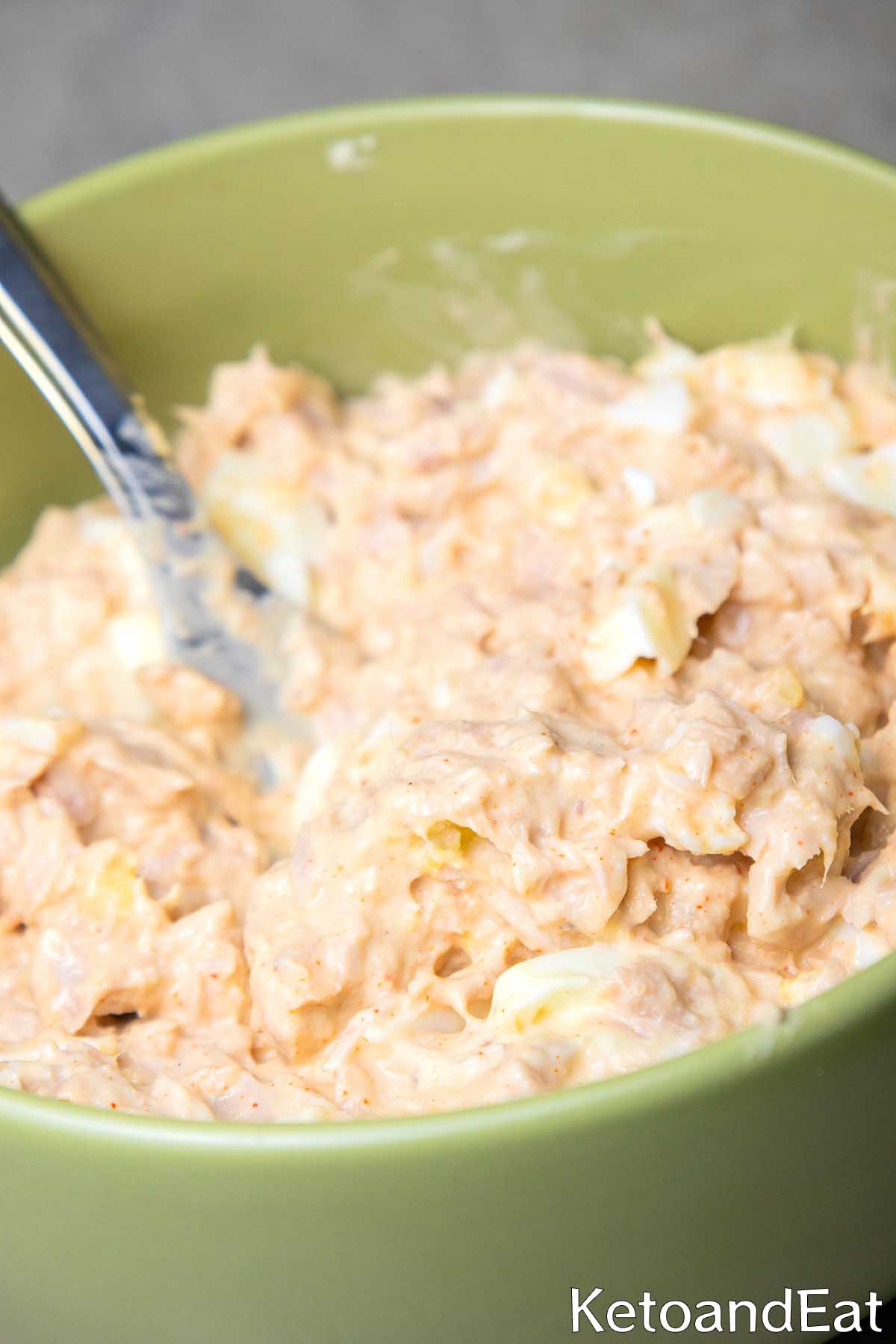 Keto Tuna & Eggs Salad Recipe