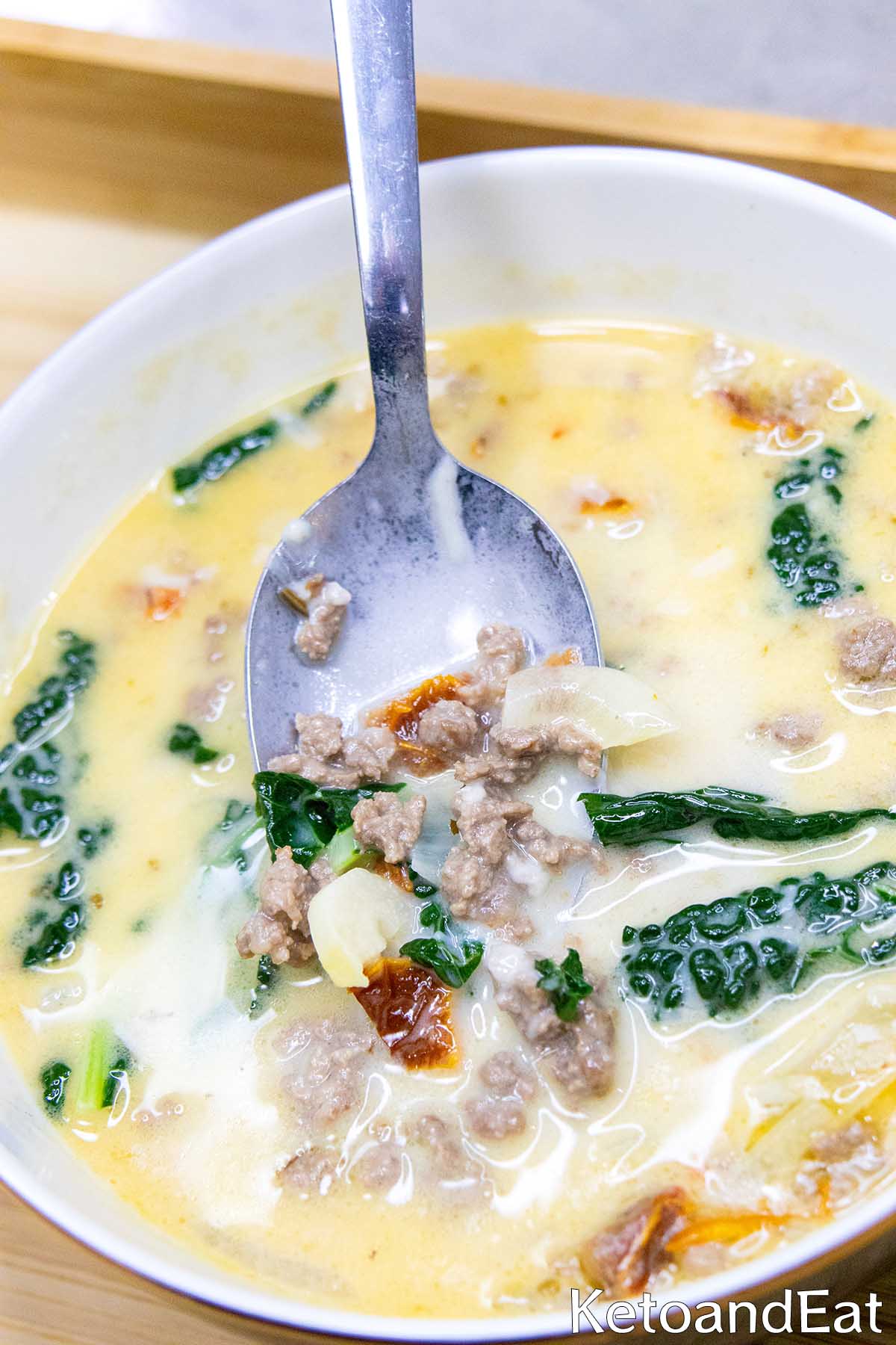 Keto Tuscan Soup 
