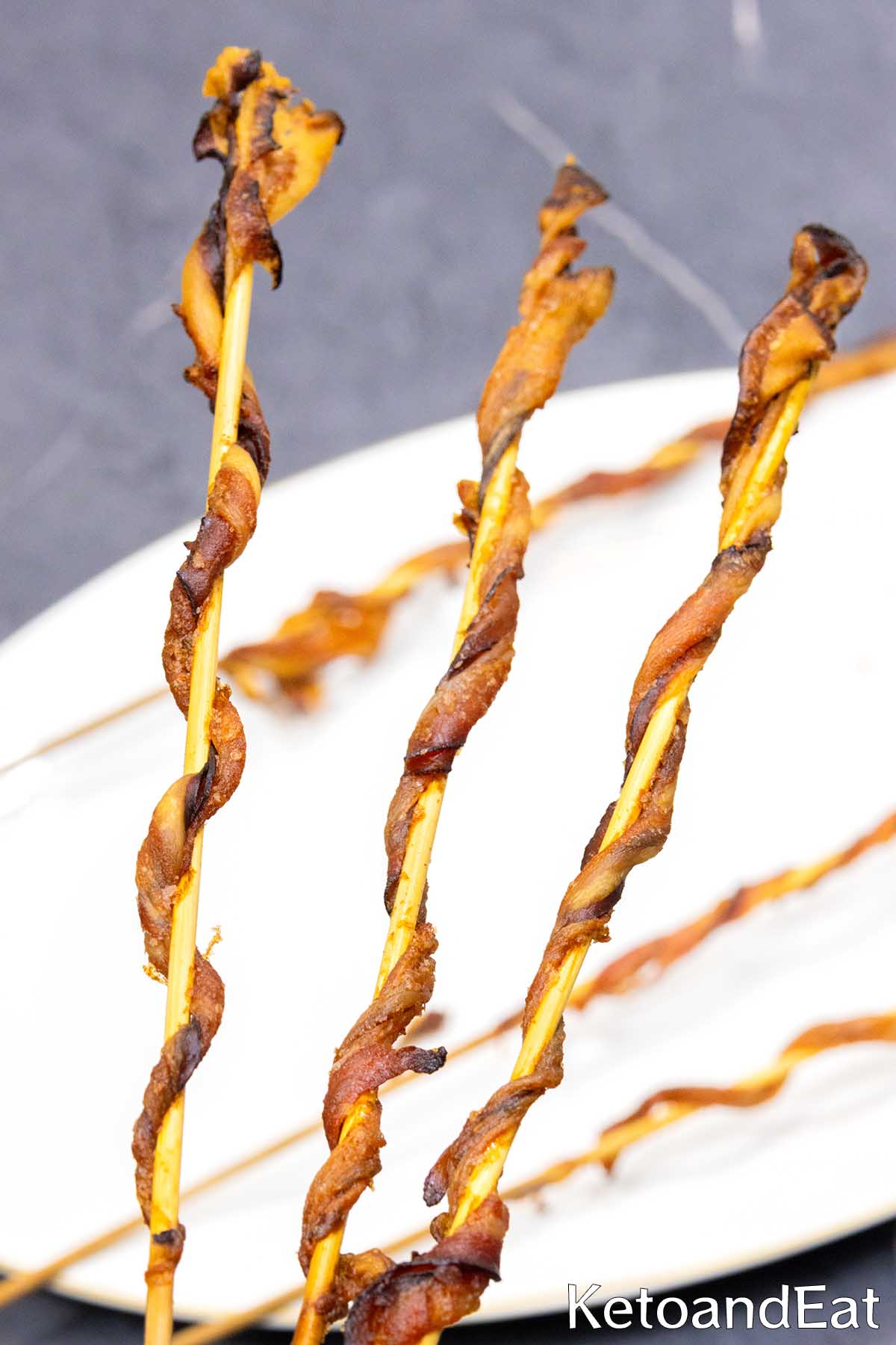 Keto Twisted Bacon Skewers Recipe