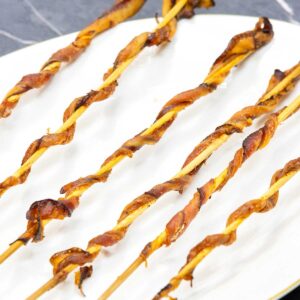 Keto Twisted Bacon Skewers