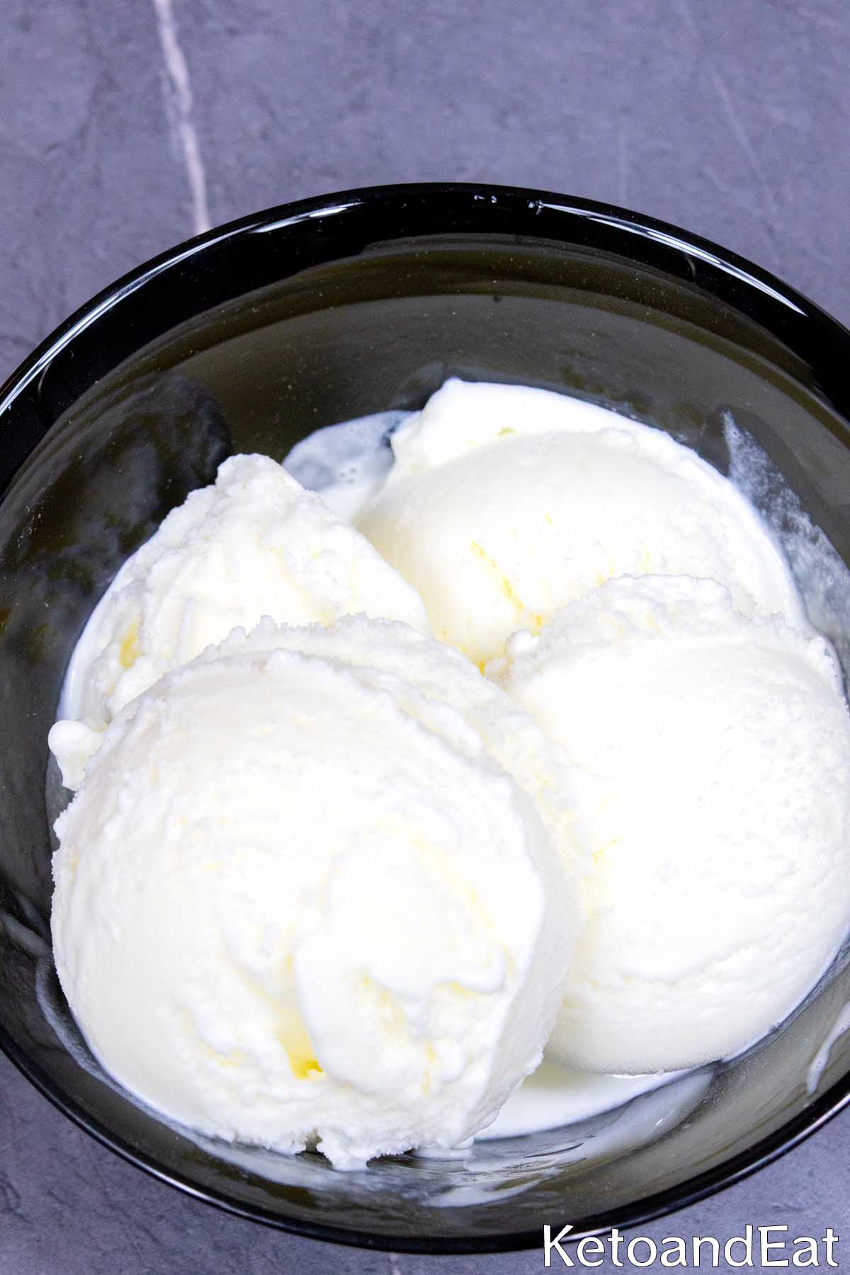 Keto Vanilla Ice Cream