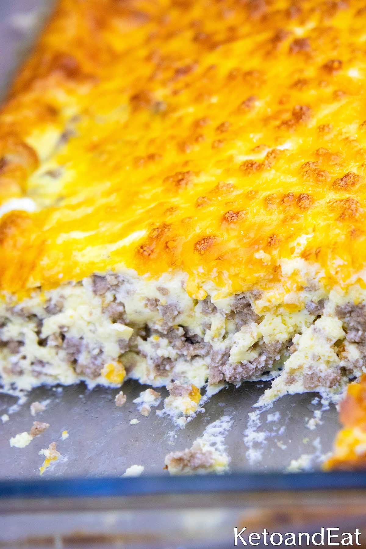 KetoAndEat Carnivore Breakfast Casserole
