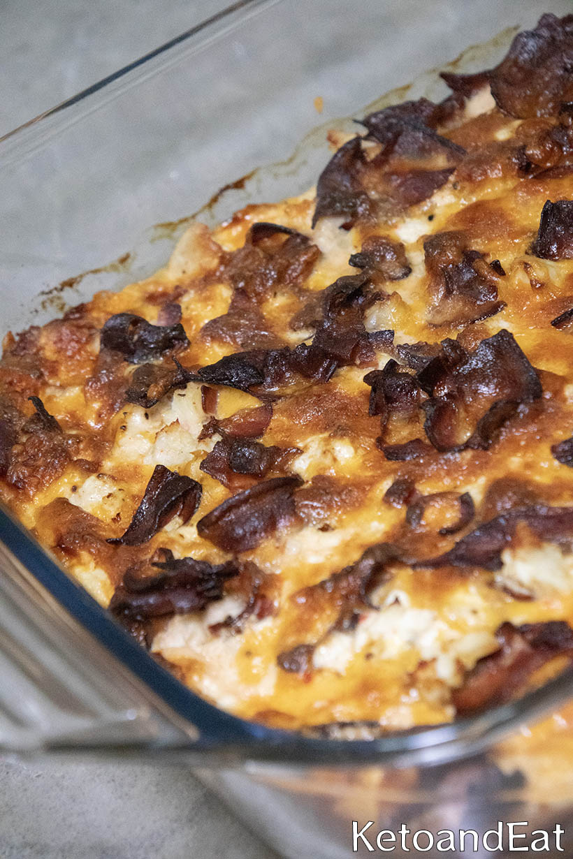 Low Carb Bacon Casserole with chicken