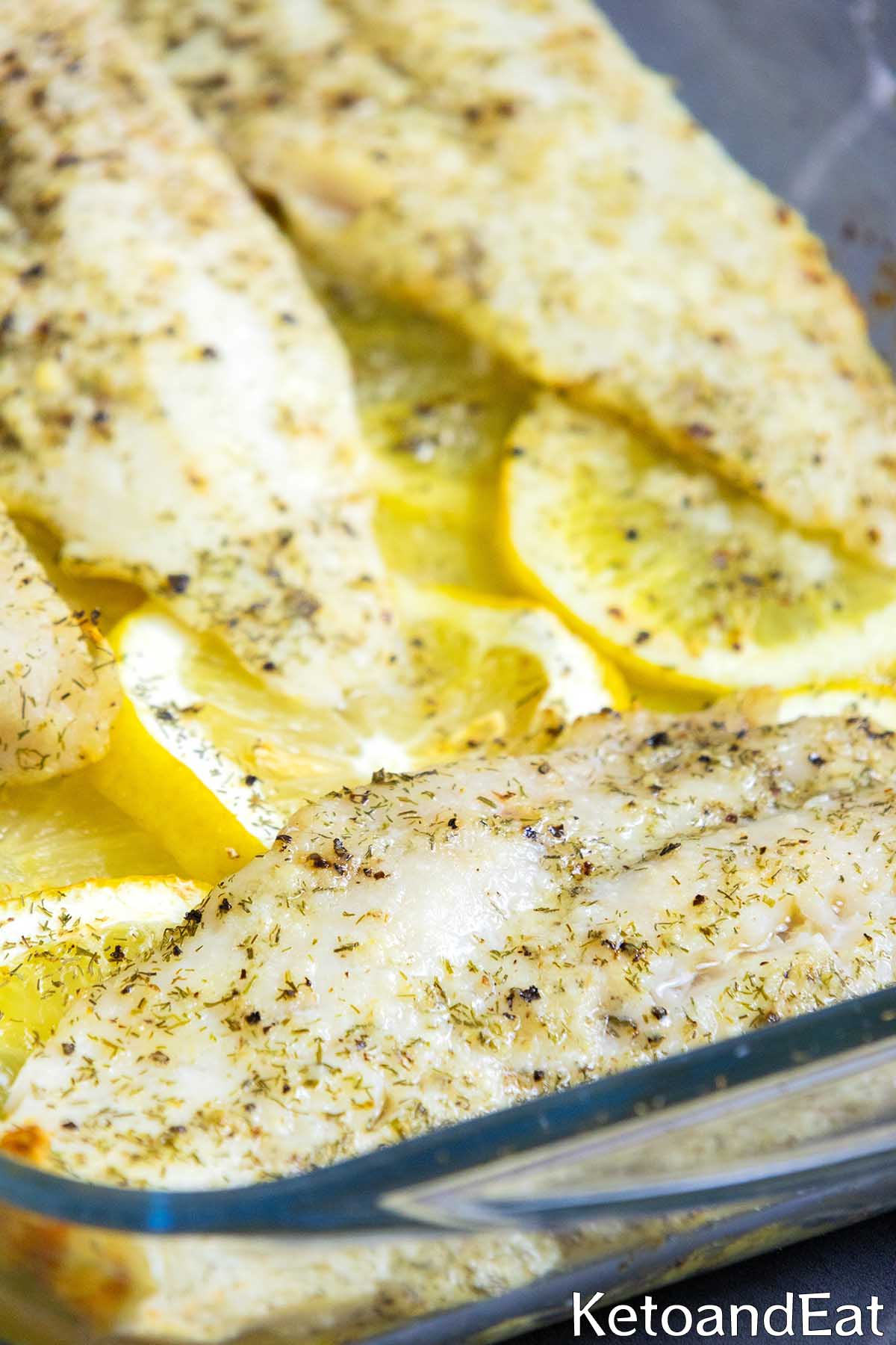 Low Carb Baked Lemon Butter Cod Recipe