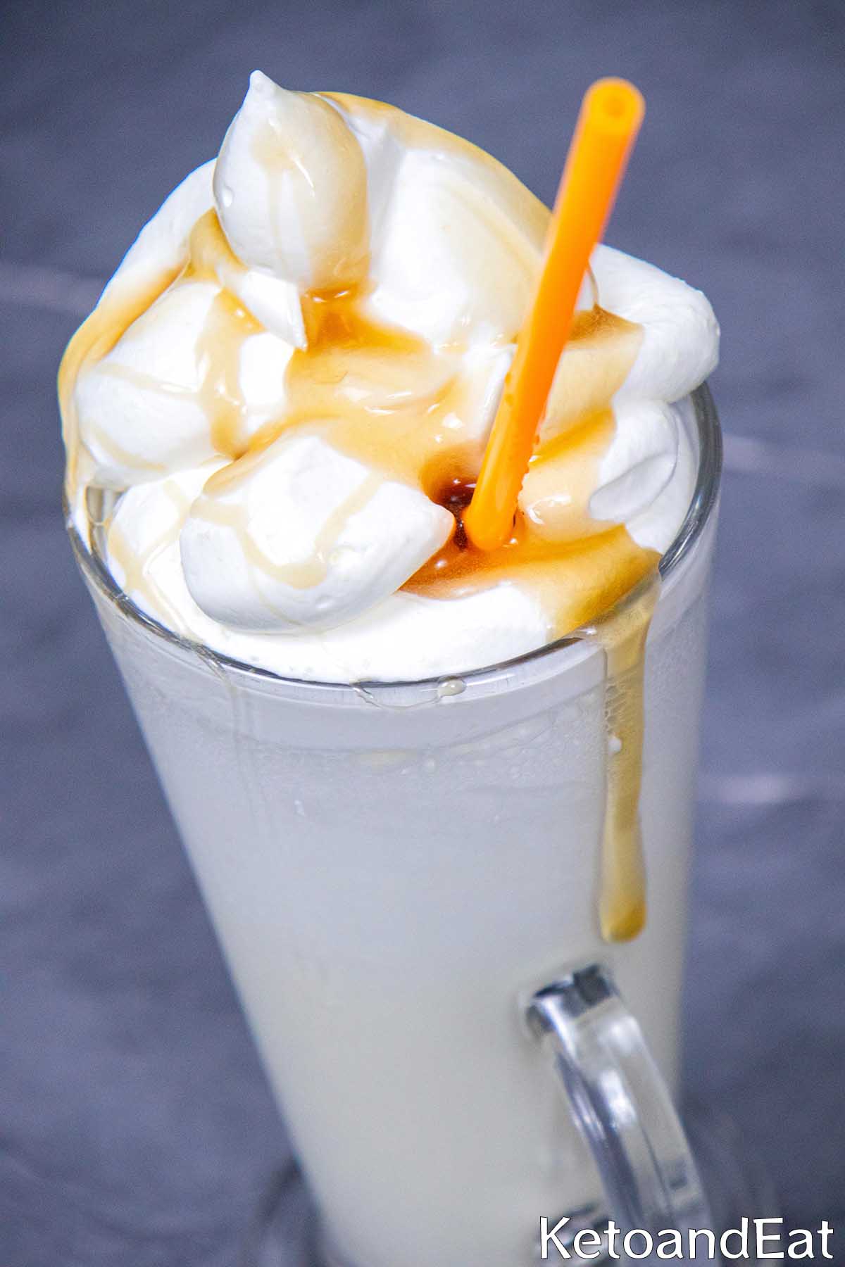 Low Carb Caramel Milkshake