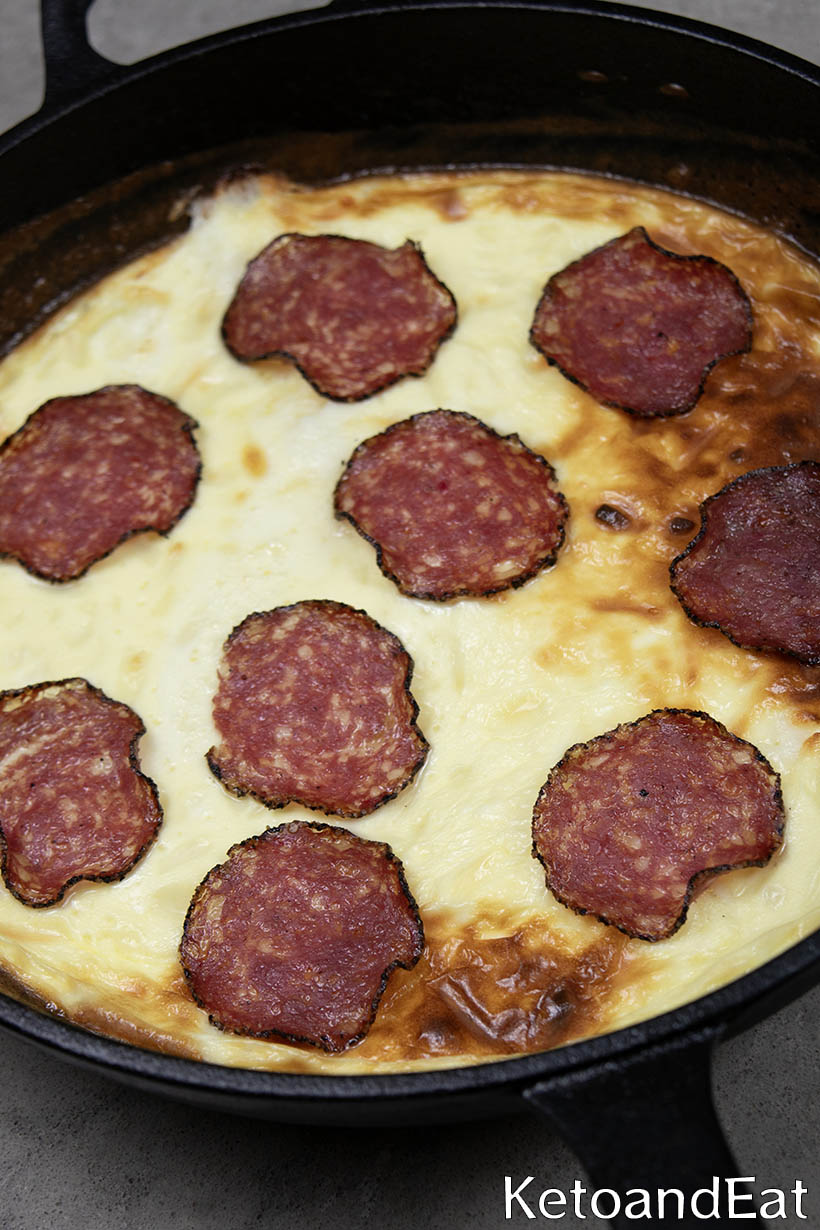 Low Carb Carnivore Skillet Pizza