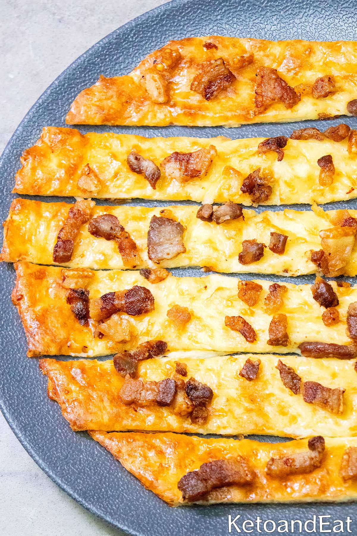 Low Carb Cheese Bacon Bread Recipe