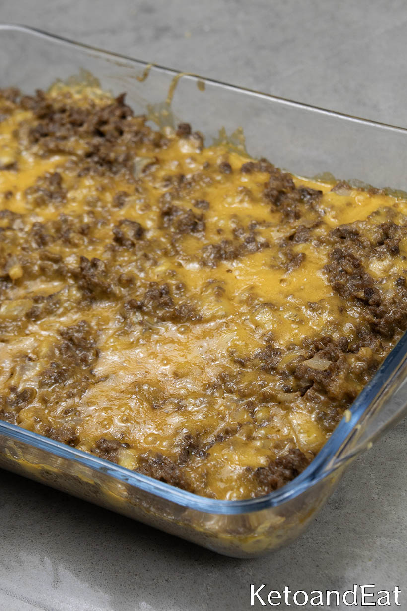 Low Carb Cheeseburger Casserole