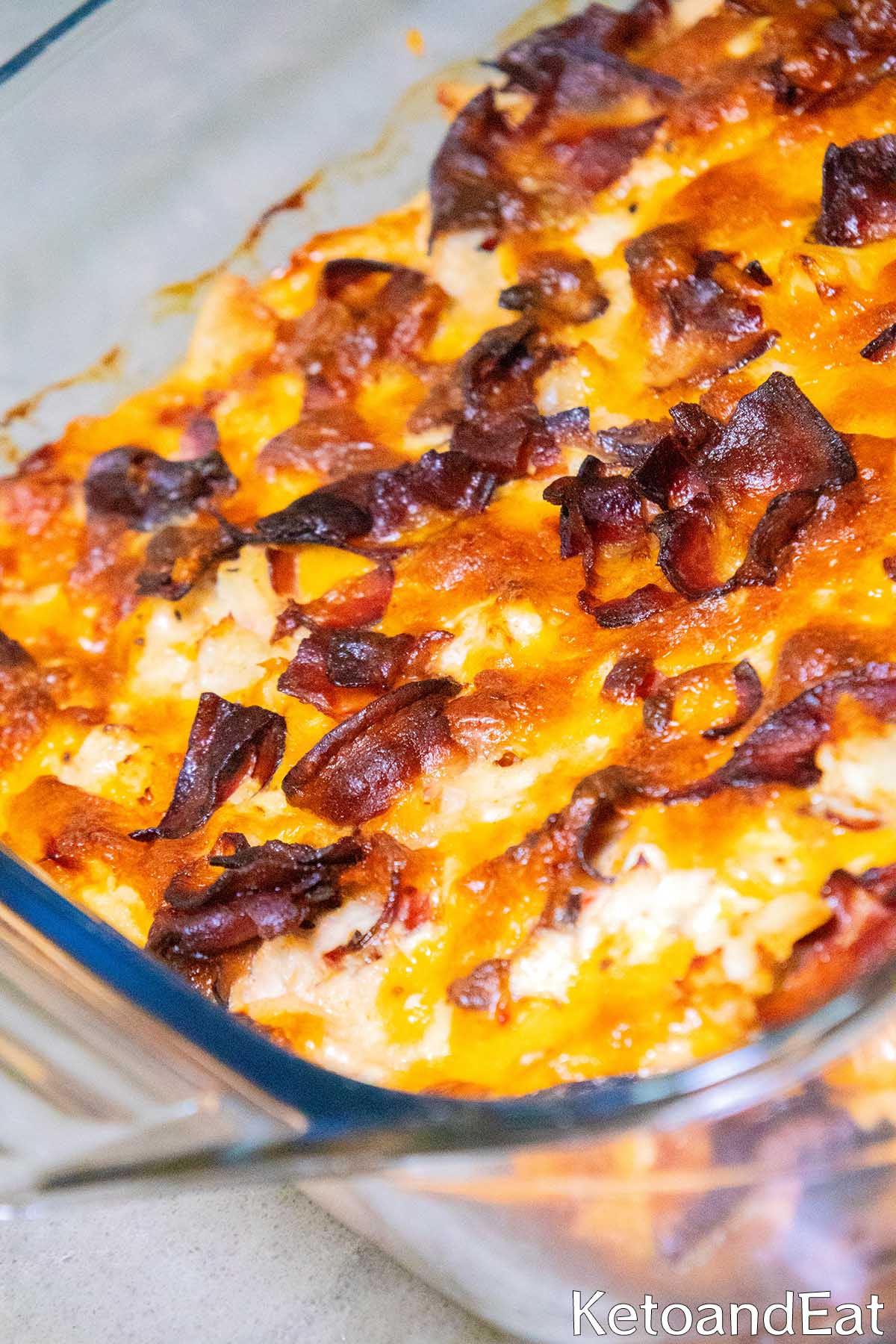 Keto Chicken & Bacon Casserole