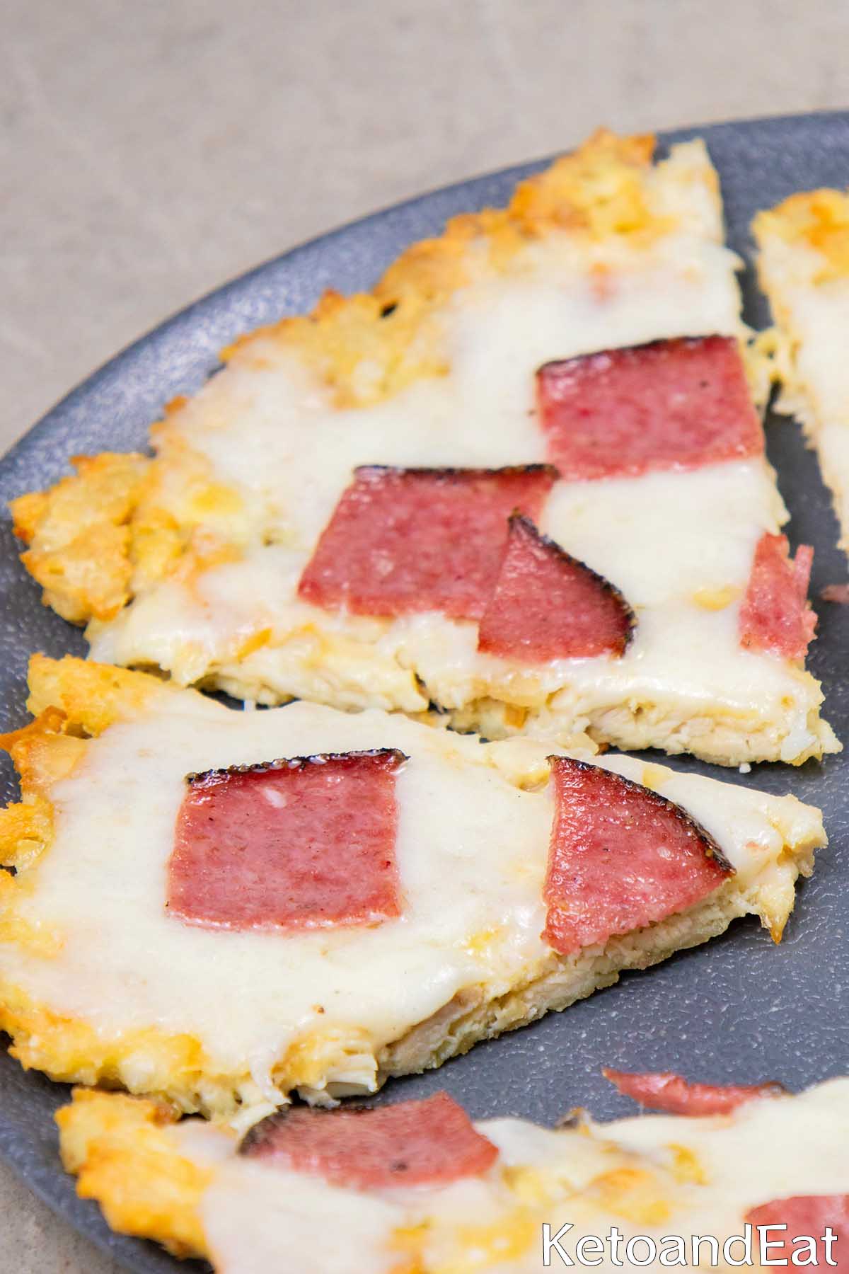 Low Carb Chicken Pizza Crust