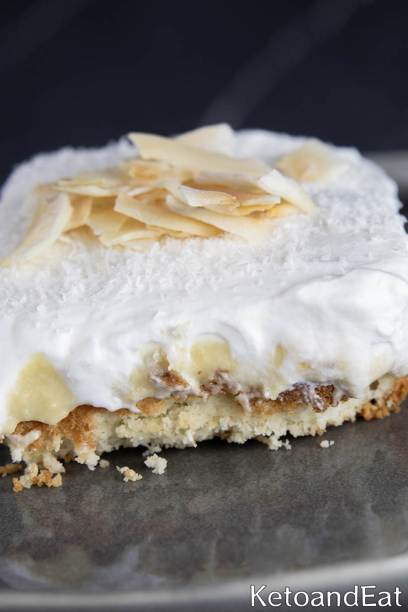 Low Carb Coconut Cream Cake