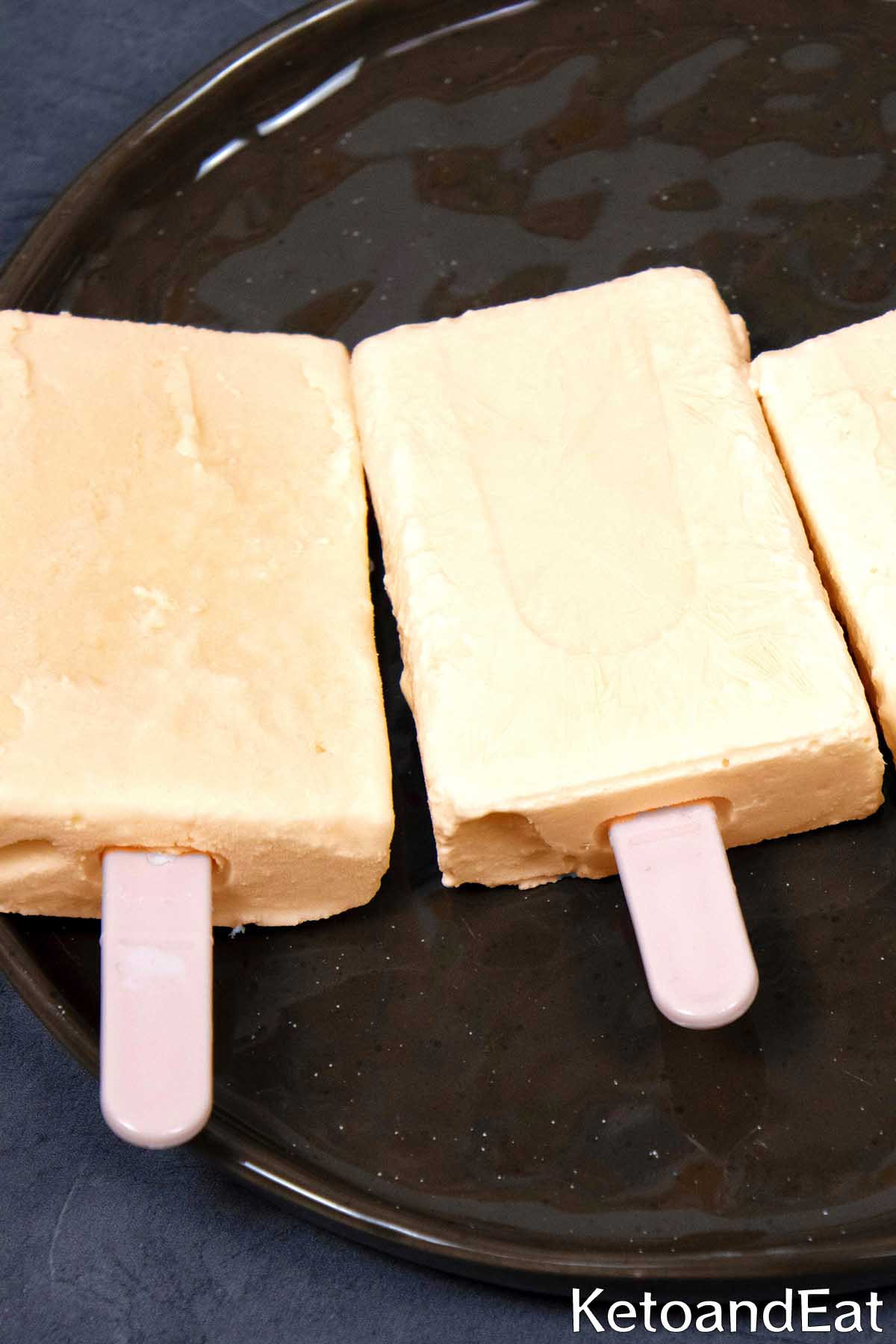 Low Carb Coffee Popsicles
