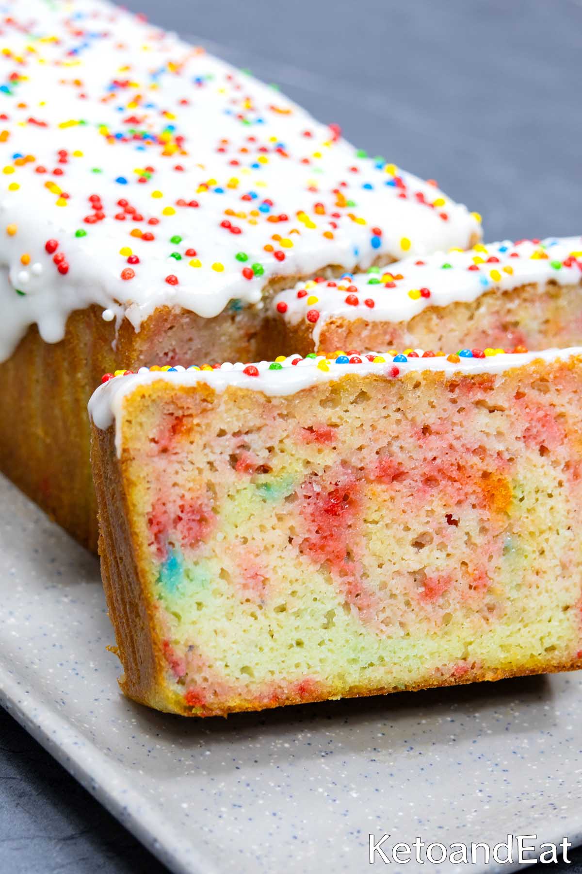 Low Carb Funfetti Party Cake
