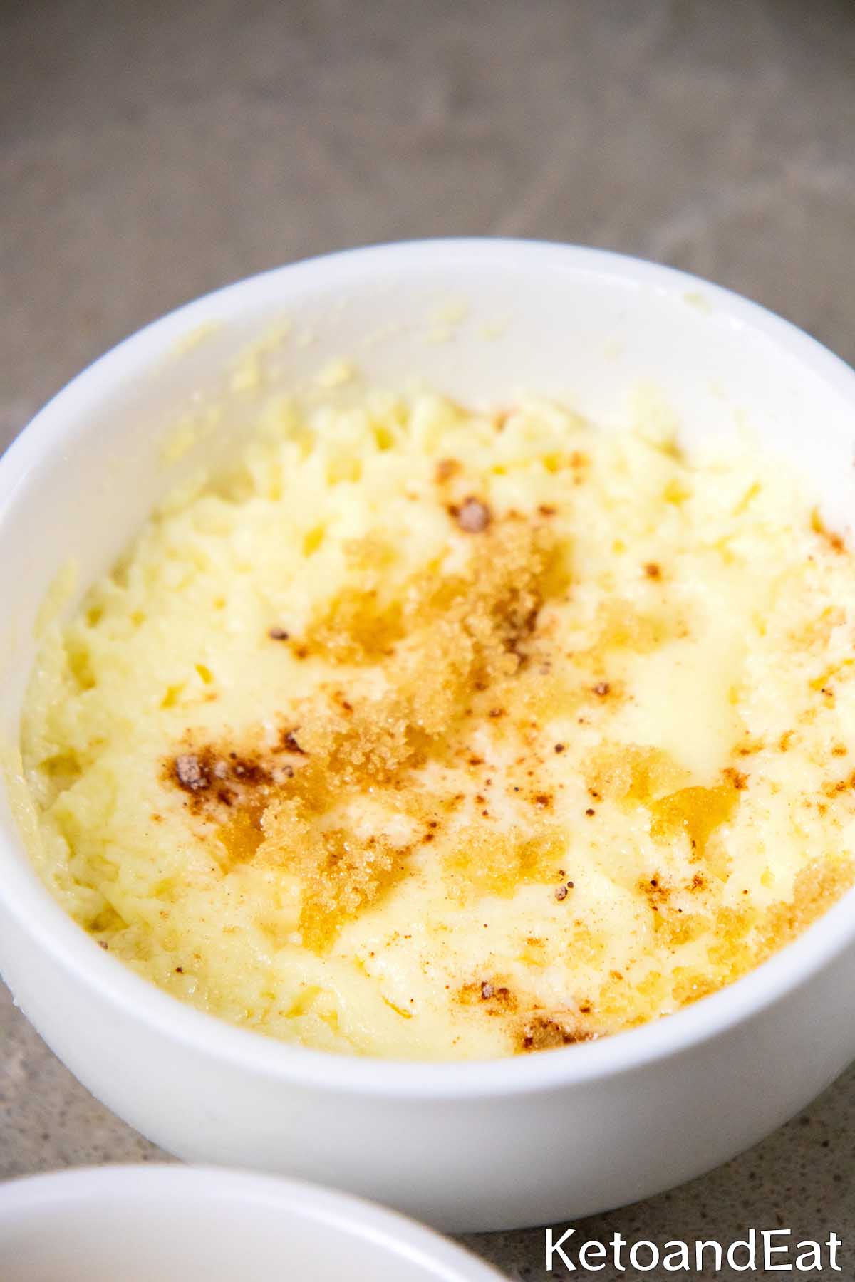 Low Carb Keto 1 Minute Mug Cheesecake
