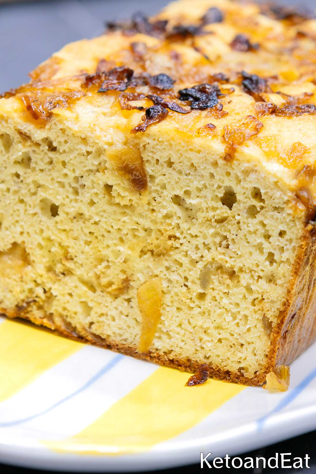 Low Carb Keto Caramelized Onion Bread