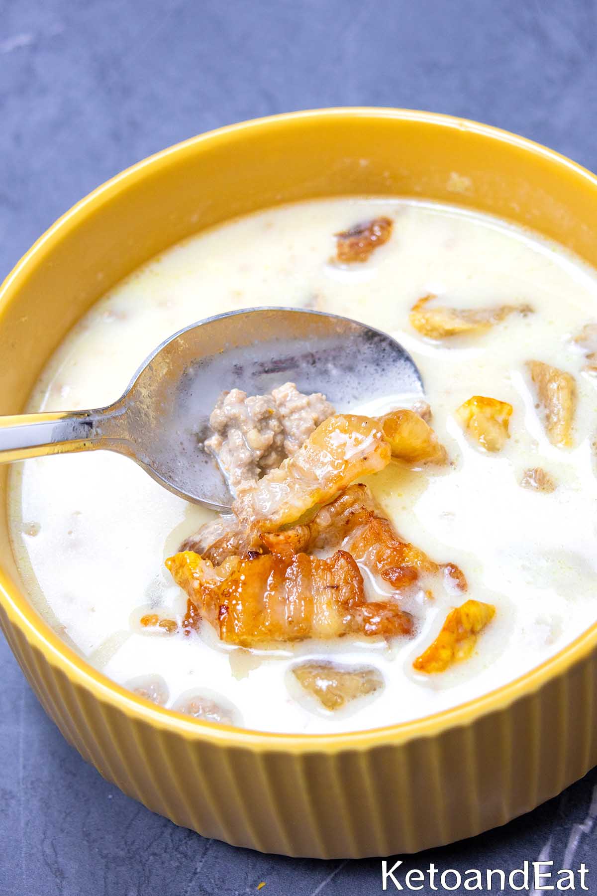 Low Carb Keto Creamy Sausage Soup