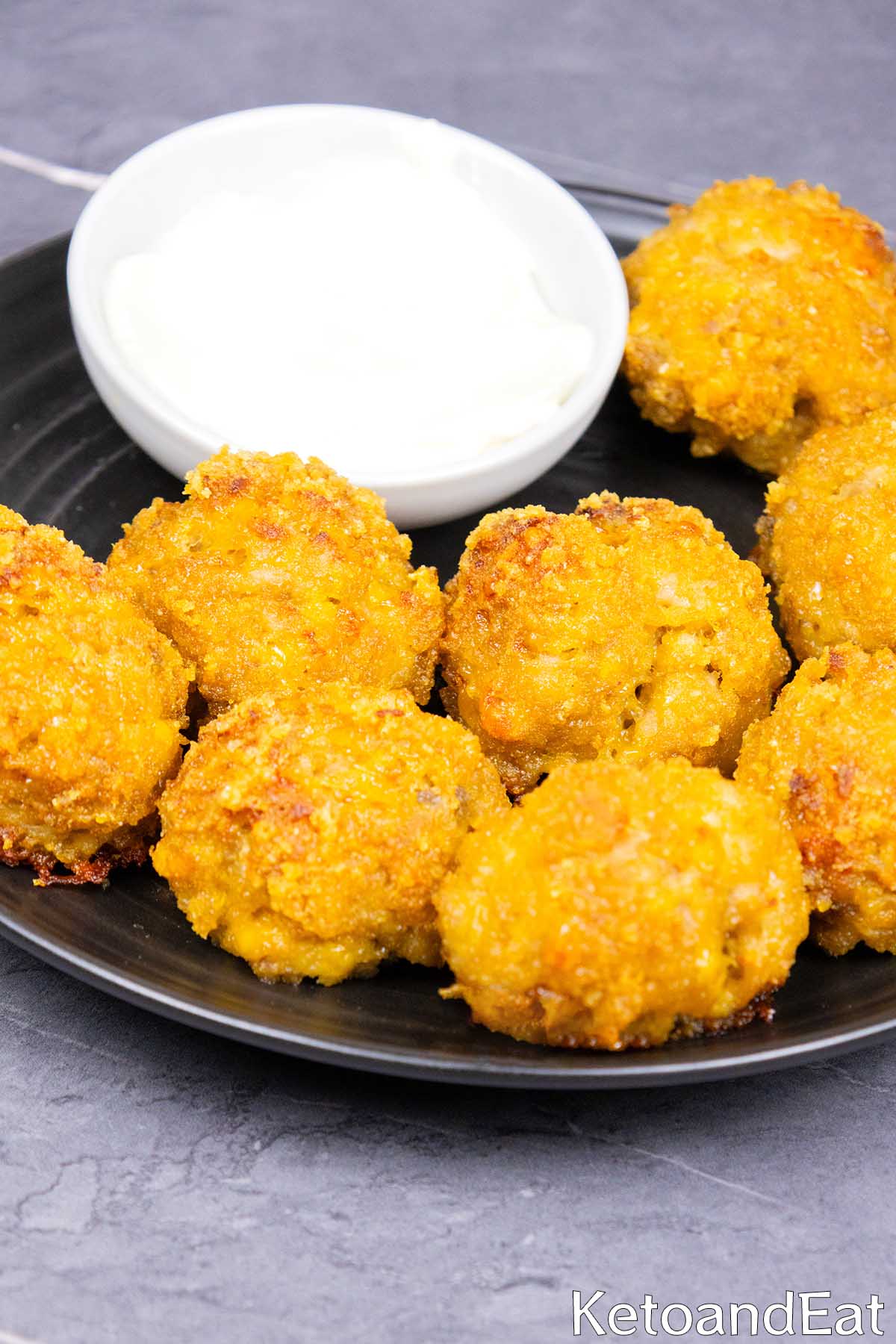 Low Carb Keto Crispy Sausage Balls