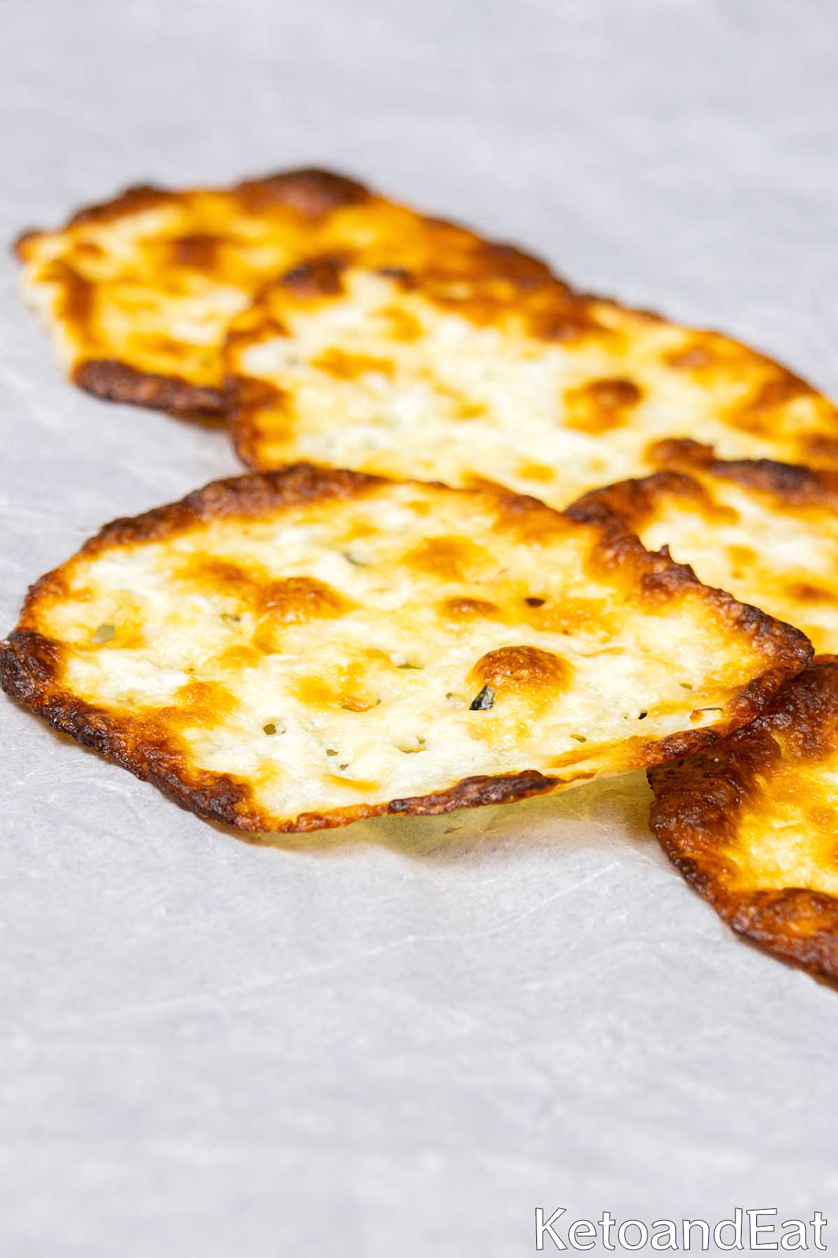 Low Carb Keto Feta Chips 