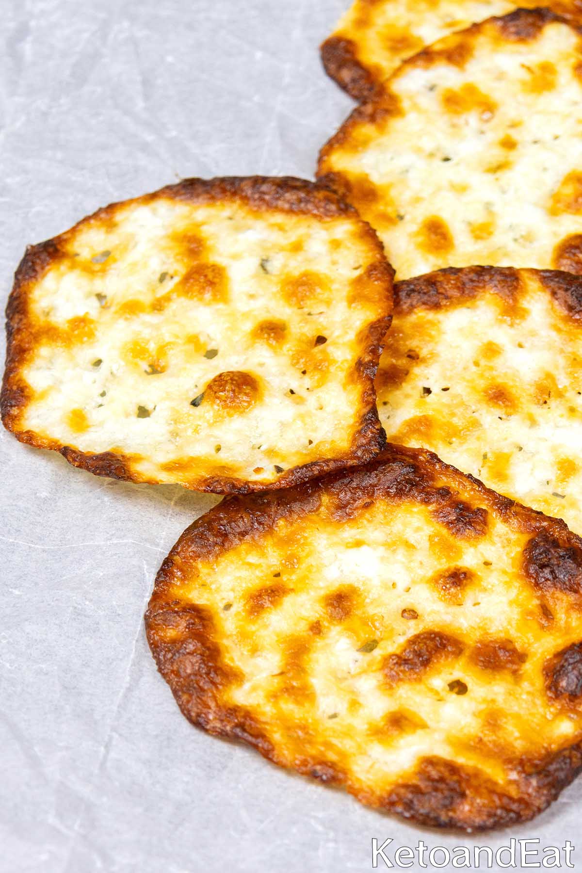 Low Carb Keto Feta Chips