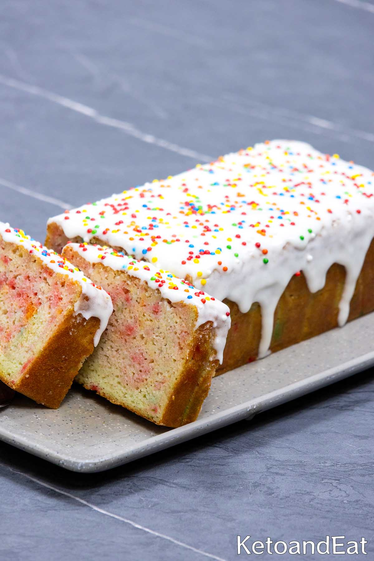Low Carb Keto Funfetti Party Cake