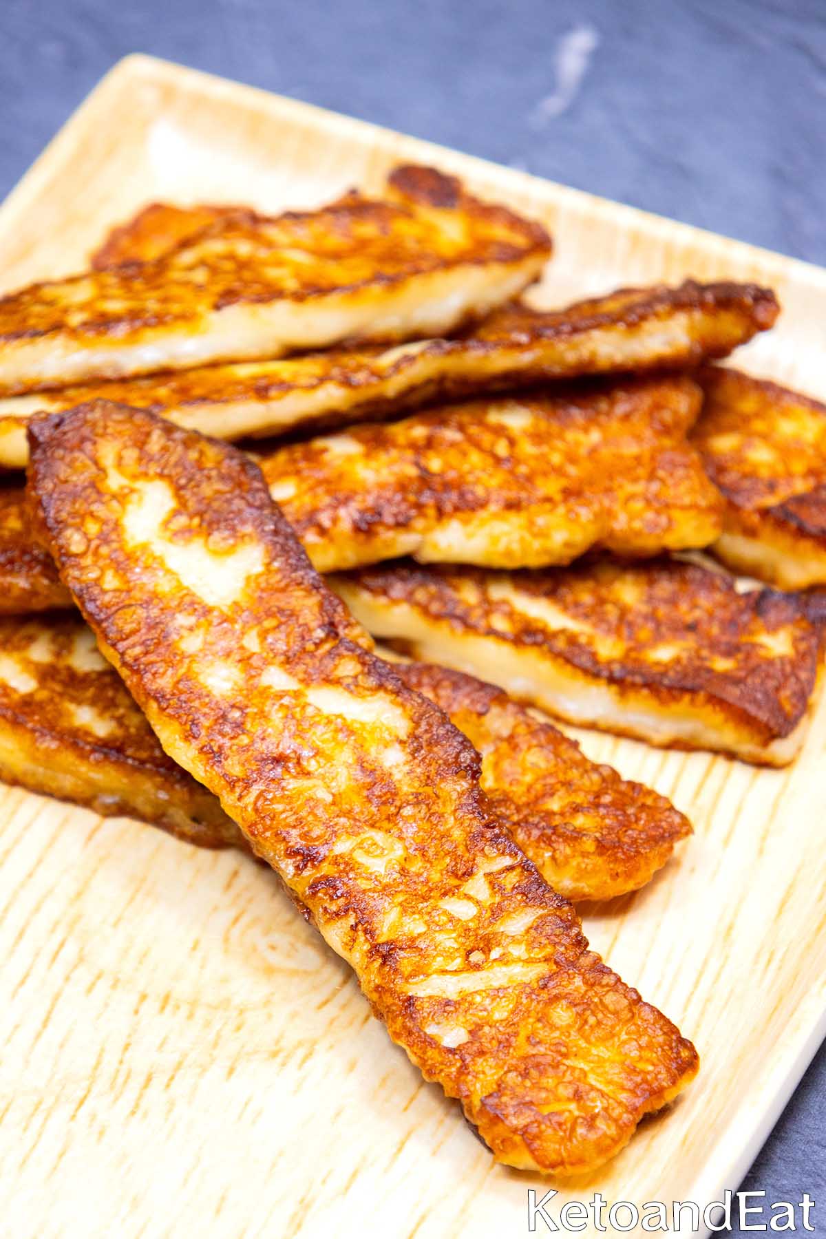 Low Carb Keto Halloumi Fries