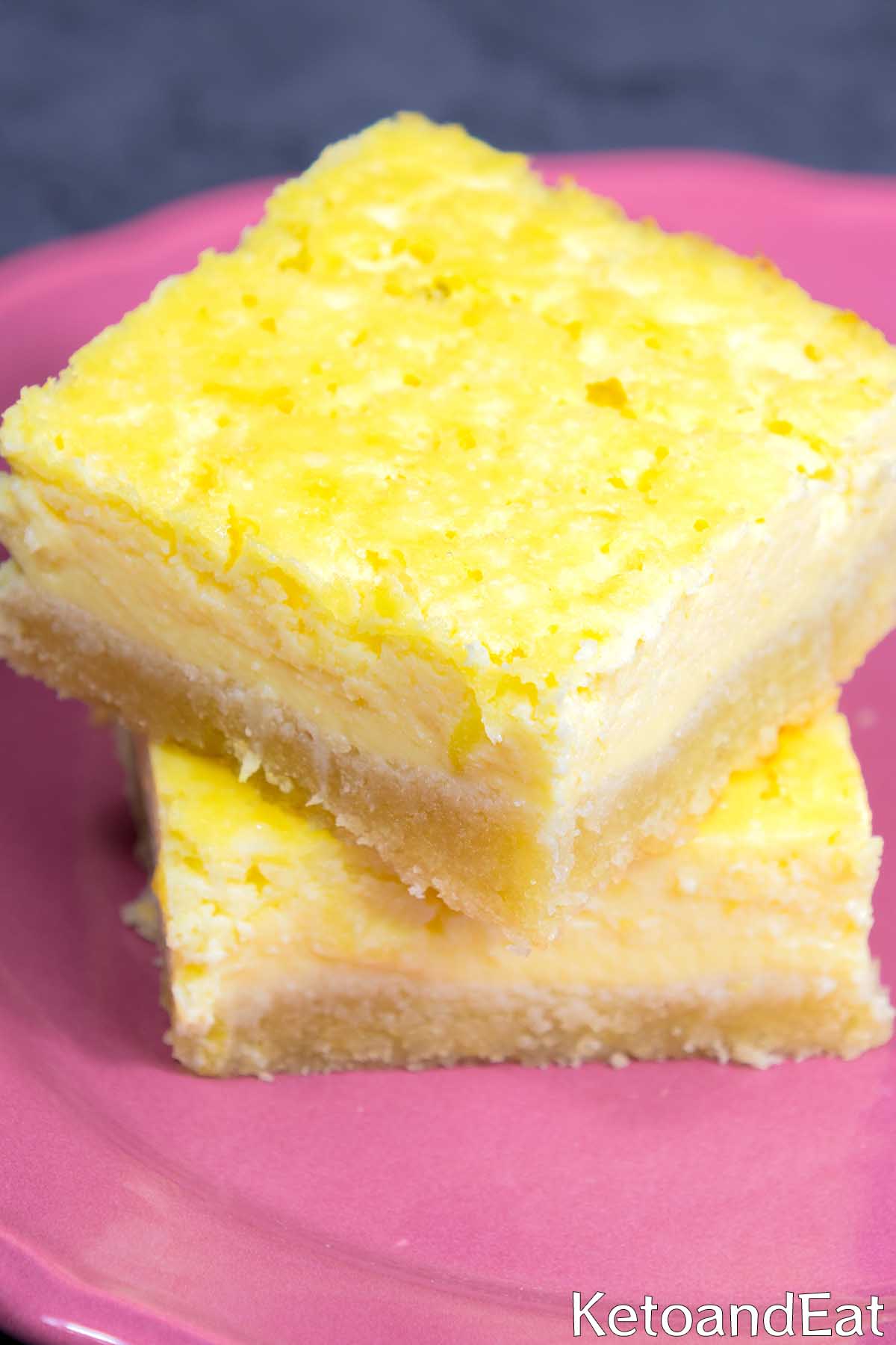 Low Carb Keto Lemon Bars