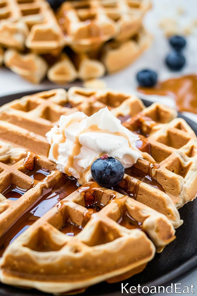 Keto Peanut Butter Waffles - 2 Ingredients Only!